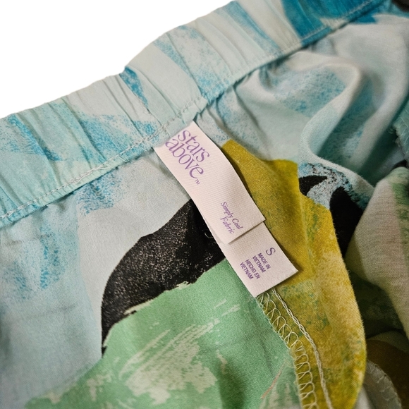 Stars Above Sleep Shorts Women's, Size Sm Blue Multicolor, Elastic Waist - Picture 5 of 8